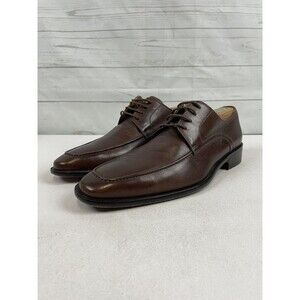 BROLETTO MEN'S BROWN WINGTIP LEATHER Derby SHOES 8.5 M Mahogany